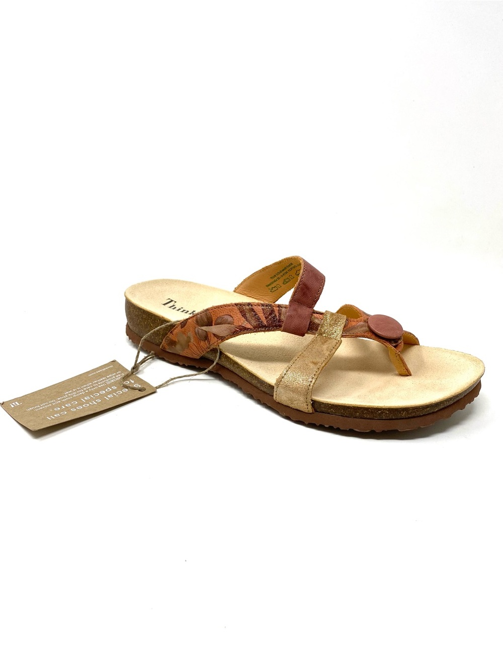 Think! Julia 246 Mango Kombi Leather Comfort Sandals - Size EU 41 NEW IN BOX